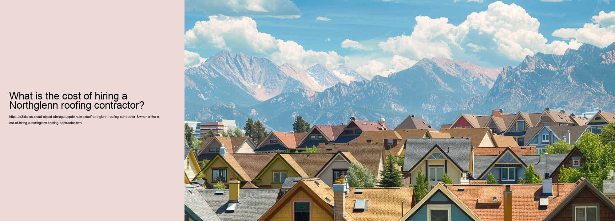 What is the cost of hiring a Northglenn roofing contractor?