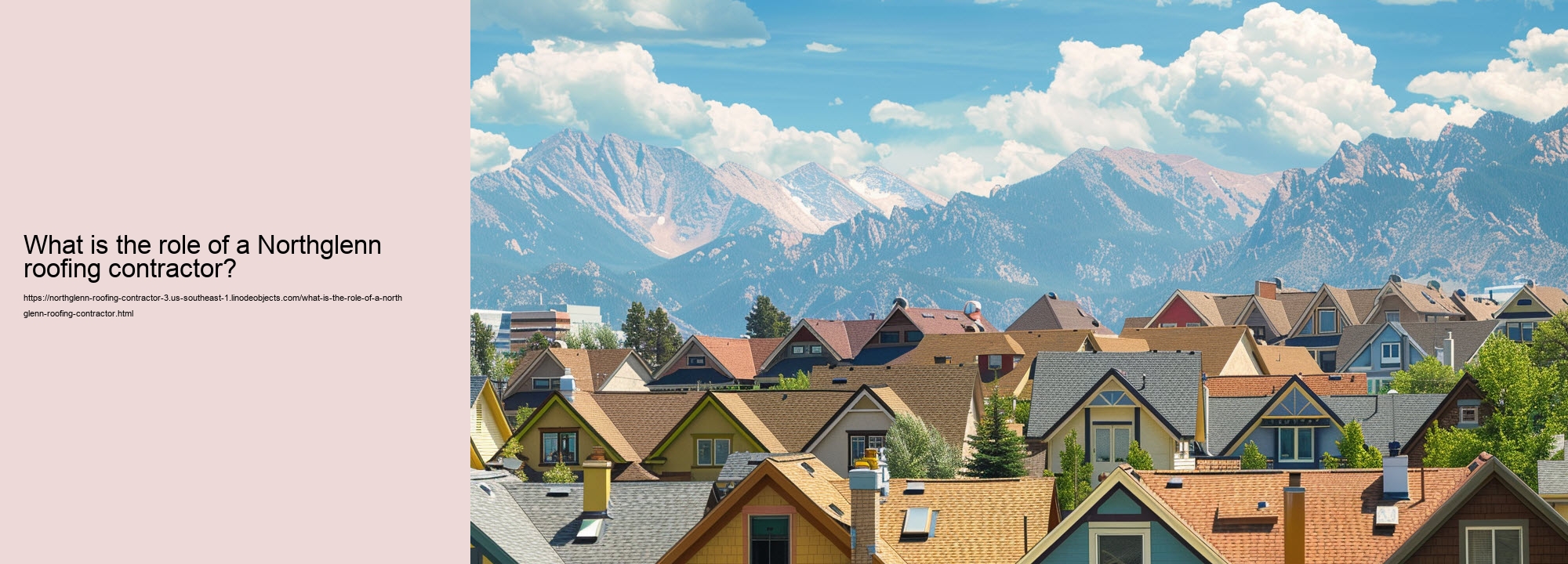 What is the role of a Northglenn roofing contractor?